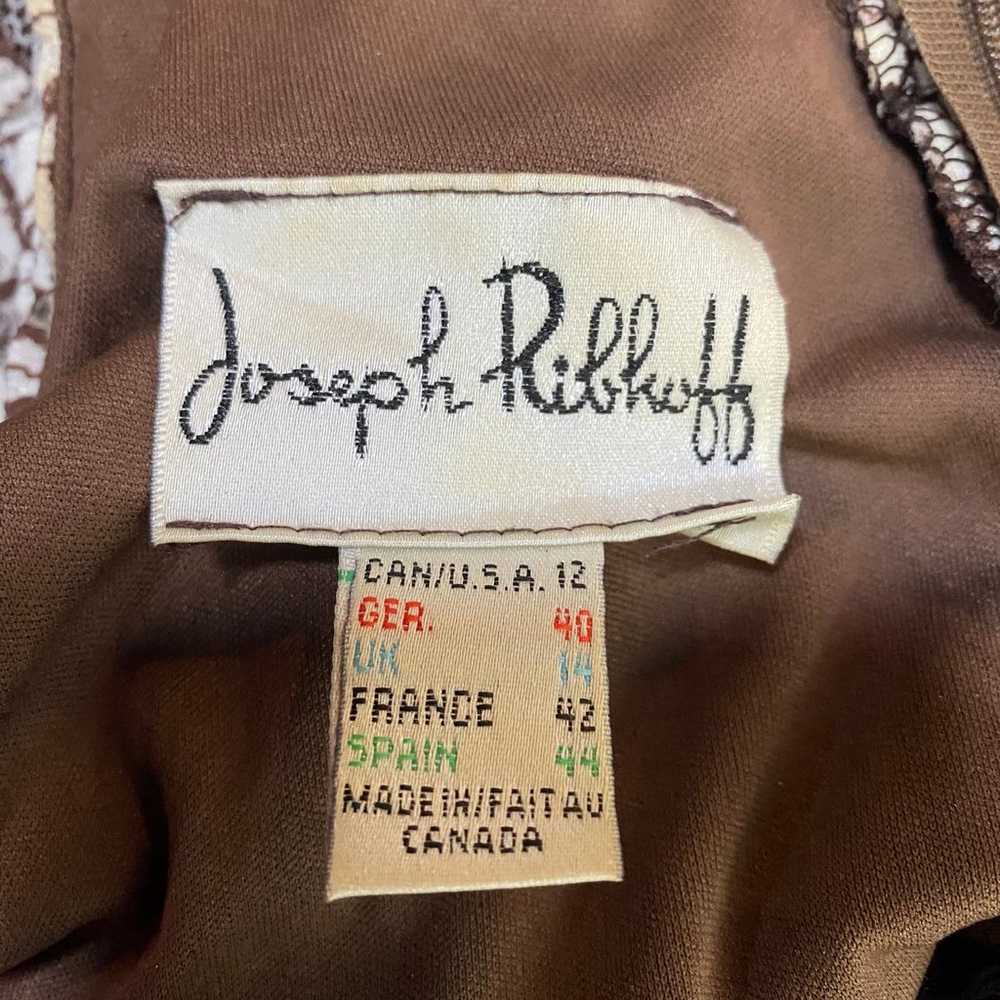 Vintage Joseph Ribkoff Midi Dress Lace Overlay Sl… - image 7