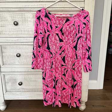 Bright Pink Lilly Pulitzer Ophelia Dress- size Lar
