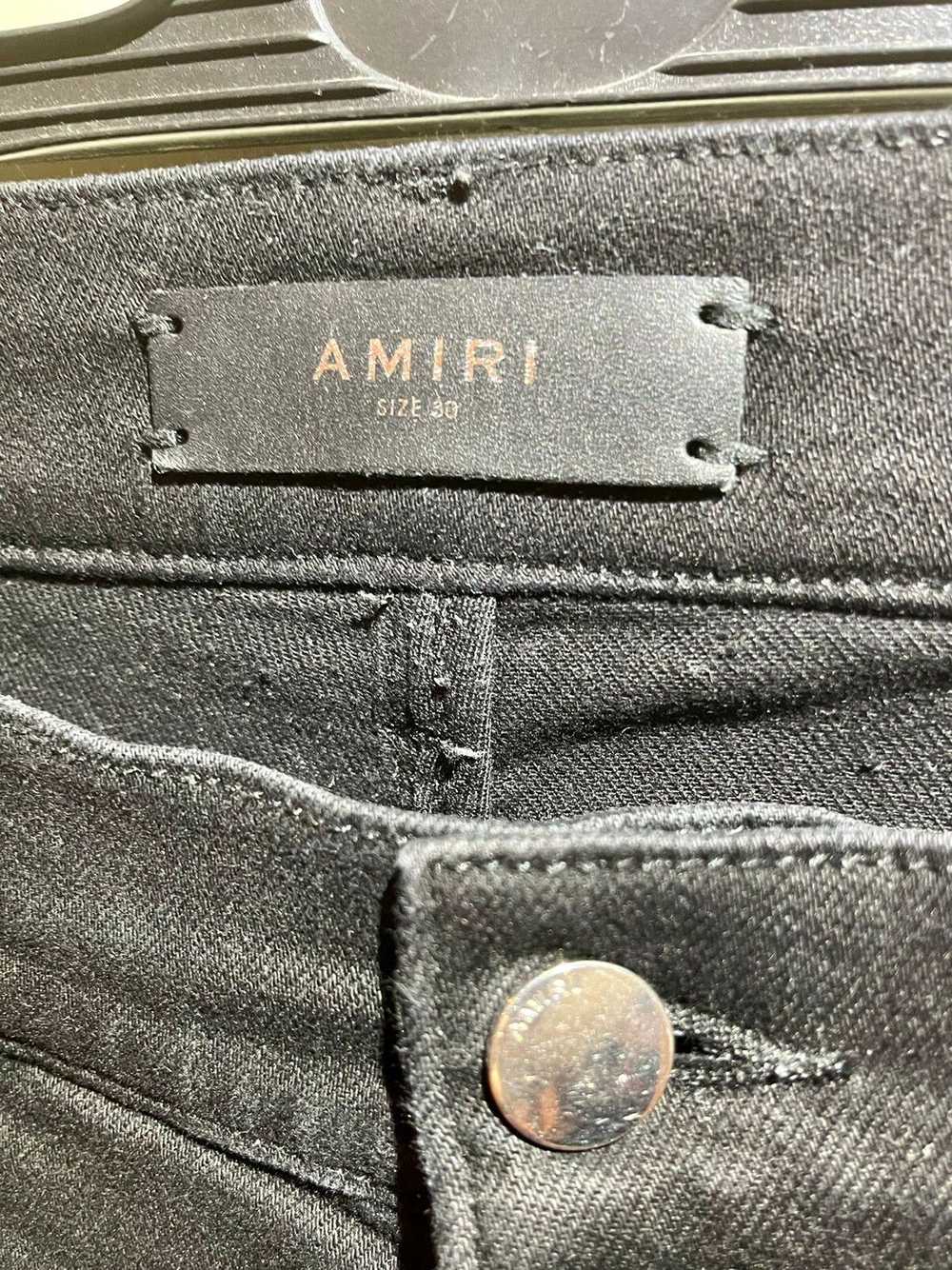 Amiri MX1 Leather Patch Denim - image 2
