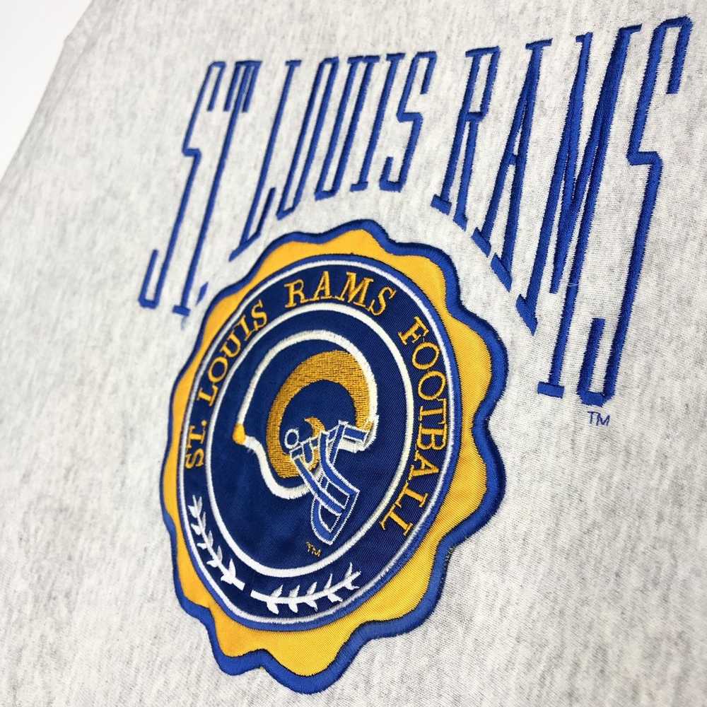 Vintage St Louis Rams Football Sweatshirt Embroid… - image 4