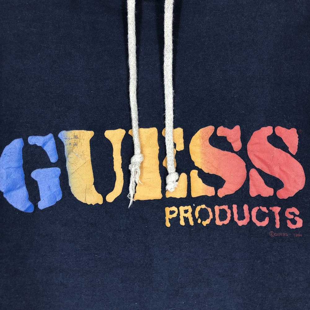 Vintage 1994 Guess Hoodie Big Logo - image 6