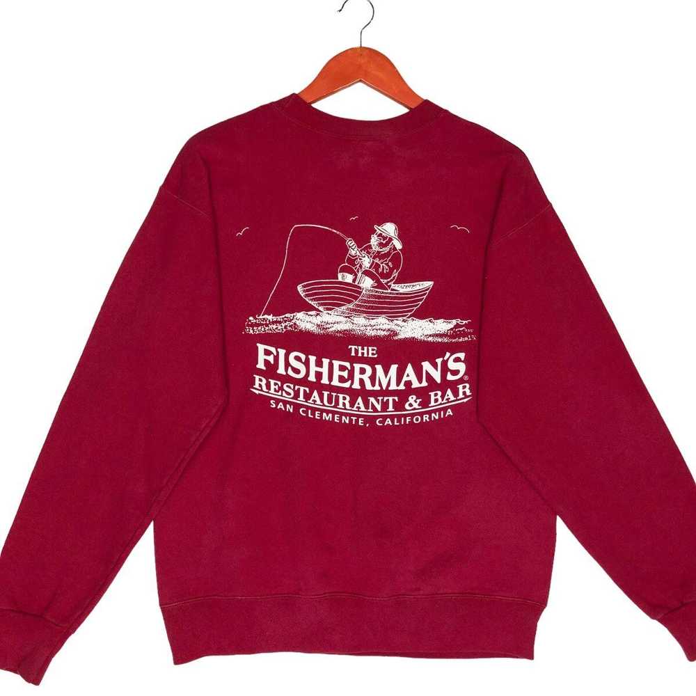 Vintage 90s Fishermans Restaurant California Swea… - image 1