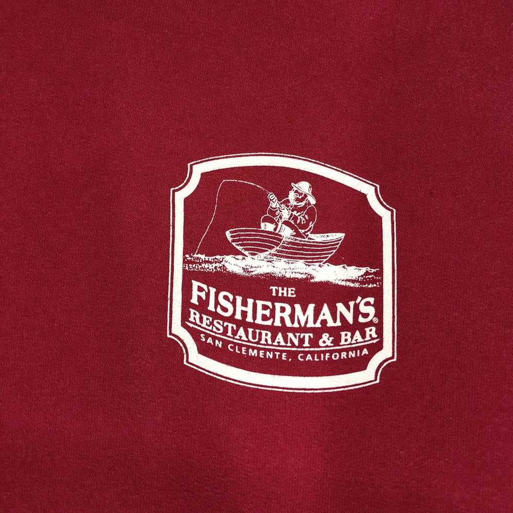 Vintage 90s Fishermans Restaurant California Swea… - image 5