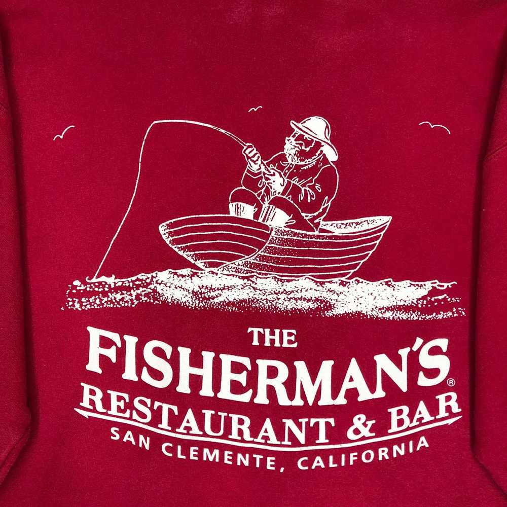 Vintage 90s Fishermans Restaurant California Swea… - image 9