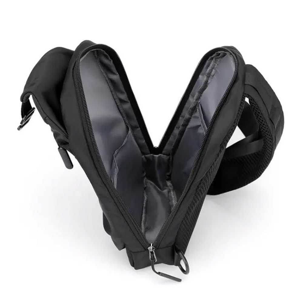 Chest bag crossbody bag nylon waterproof sling pa… - image 2