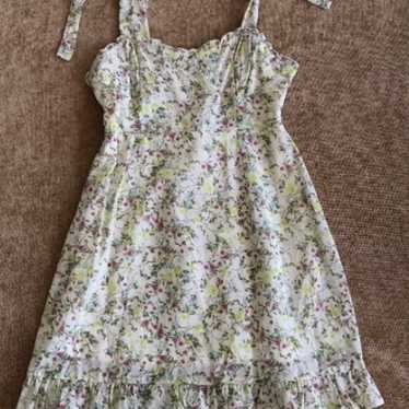 Summer floral mini dress