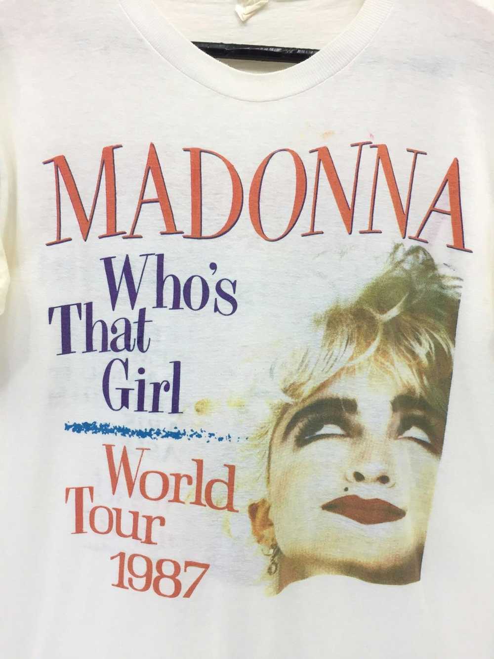 Vintage 80s 1987 Madonna Singer Pop T-Shirt - image 3
