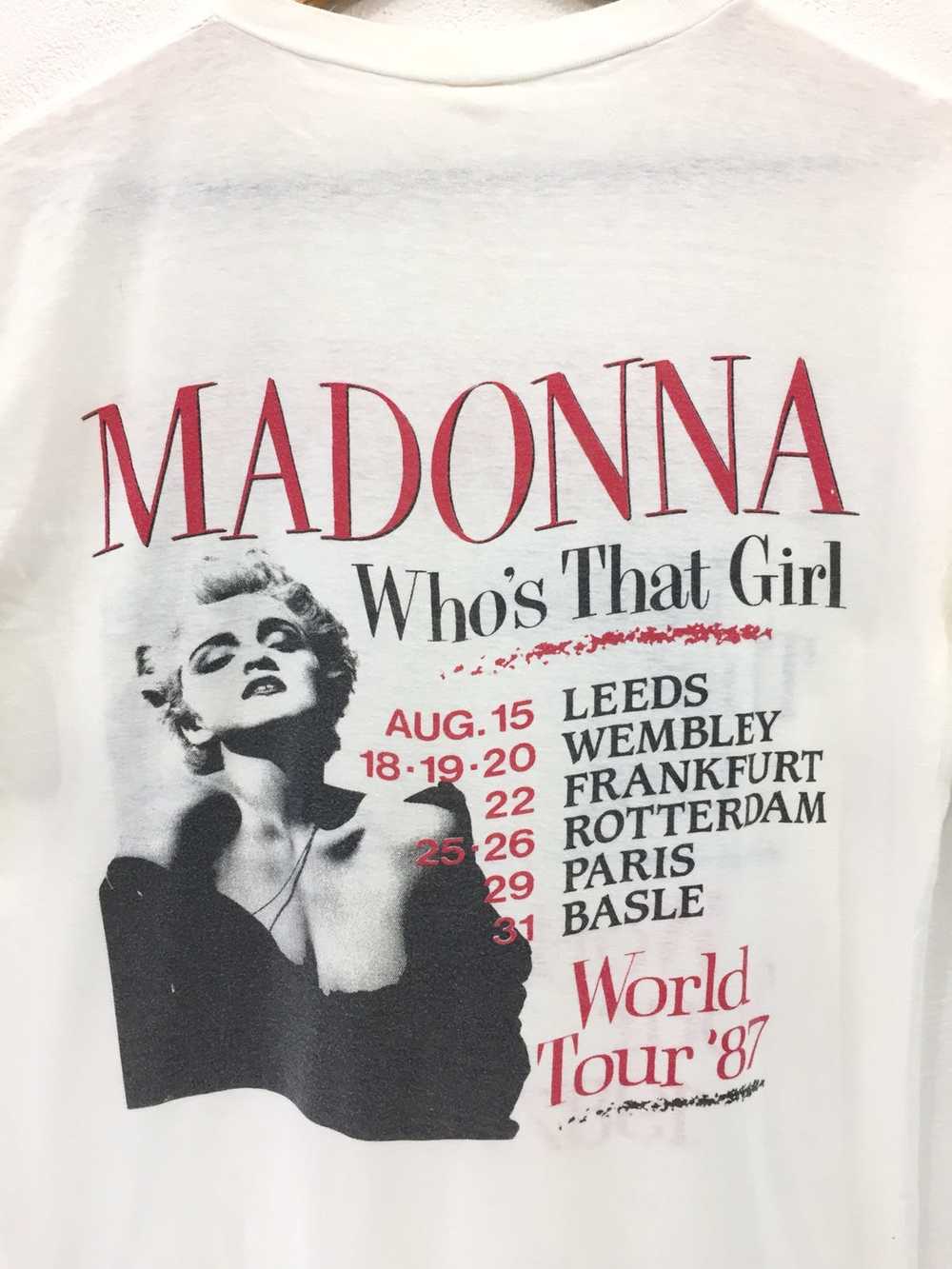 Vintage 80s 1987 Madonna Singer Pop T-Shirt - image 4