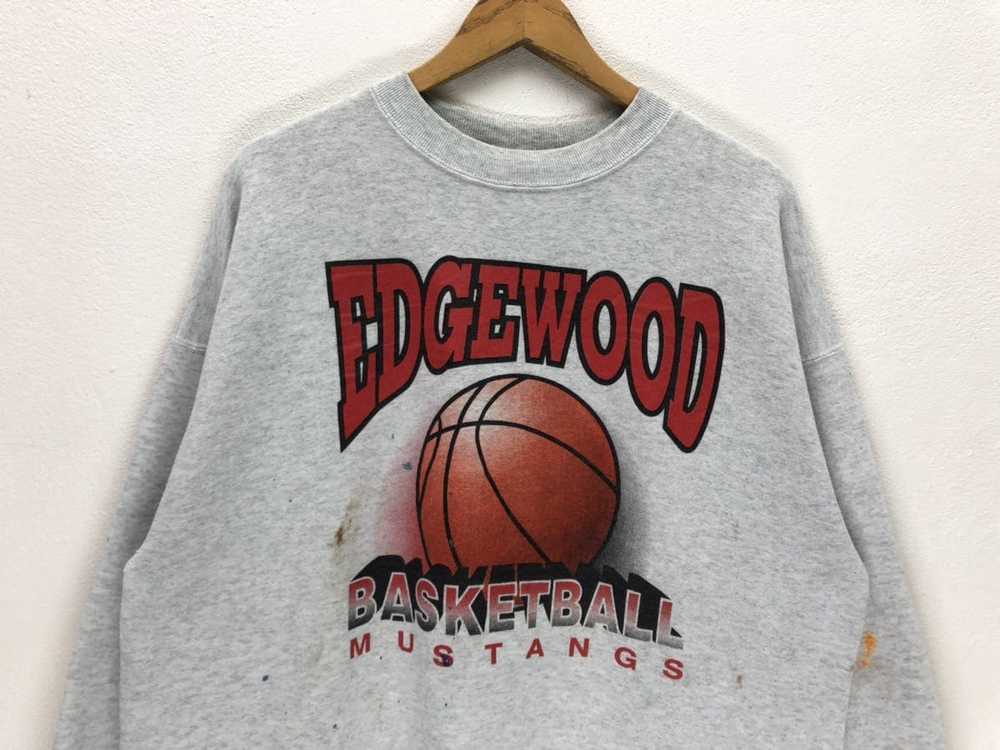 Vintage Edgewood Basketball Mustangs Sweatshirt - image 2