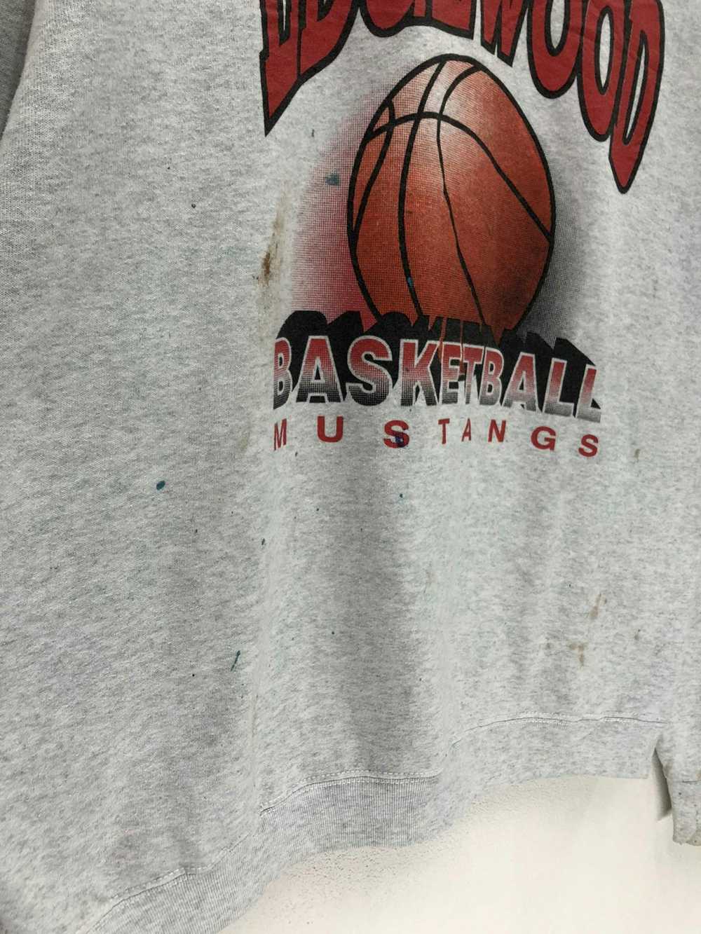 Vintage Edgewood Basketball Mustangs Sweatshirt - image 4