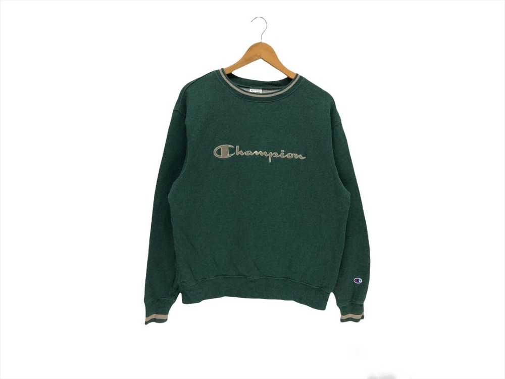 Vintage Champion Big Logo Spellout Sweatshirt - image 1