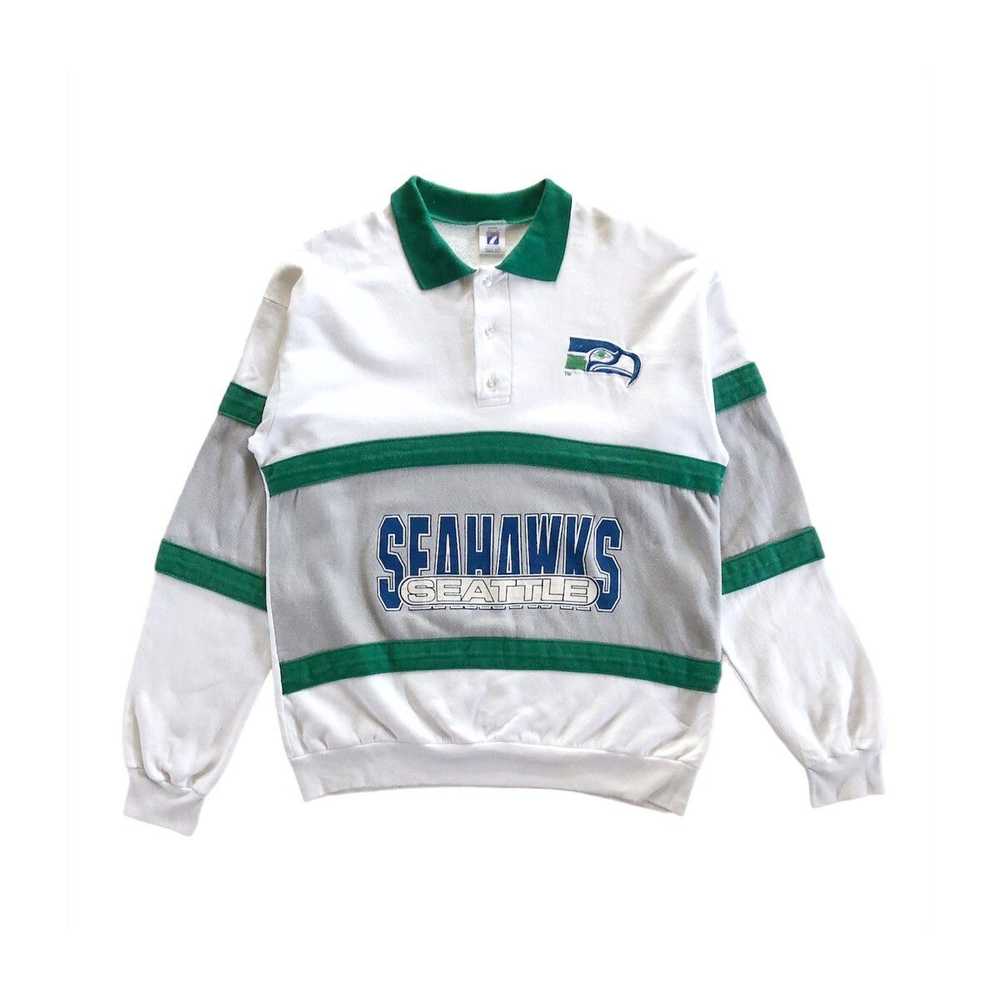 Logo 7 - Vintage 80s Seattle Seahawks Sweatshirt - image 1