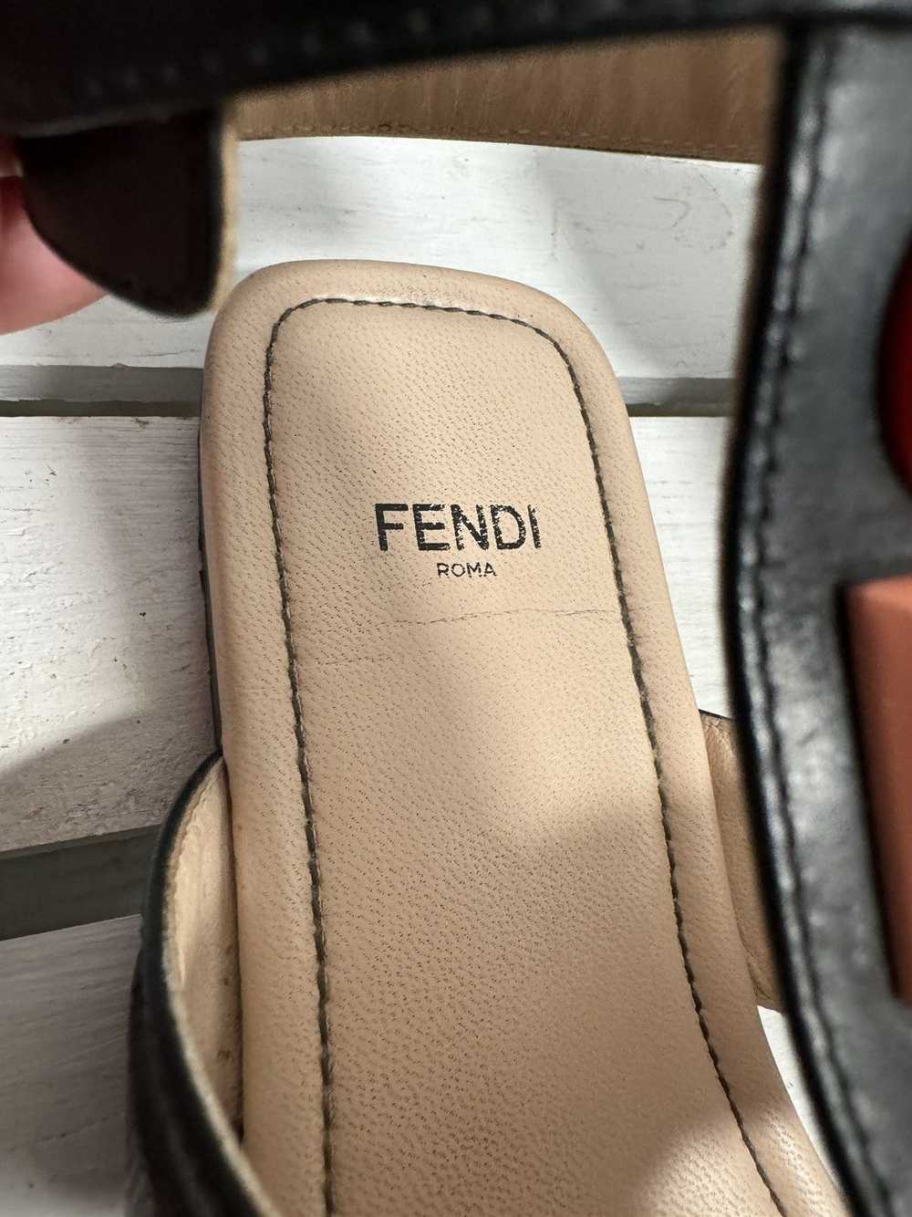 Fendi T Strap Thong Studded Sandals - image 7
