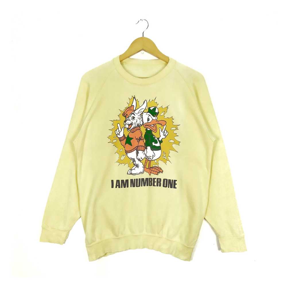 I Am Number One Vintage 90s Crewneck Sweatshirt - image 1