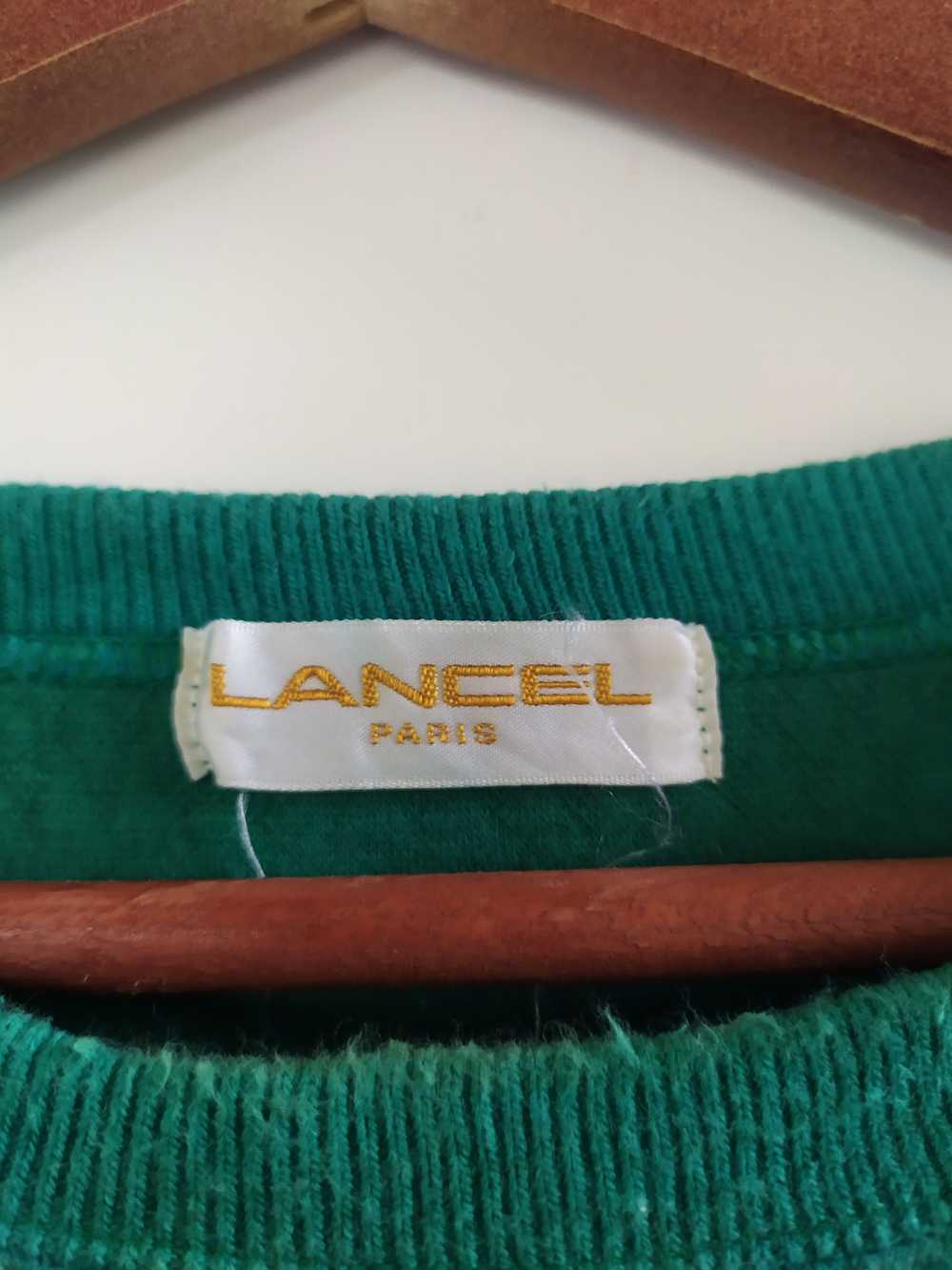 90s Lancel Paris Embroidery Big Logo Crewneck Swe… - image 5