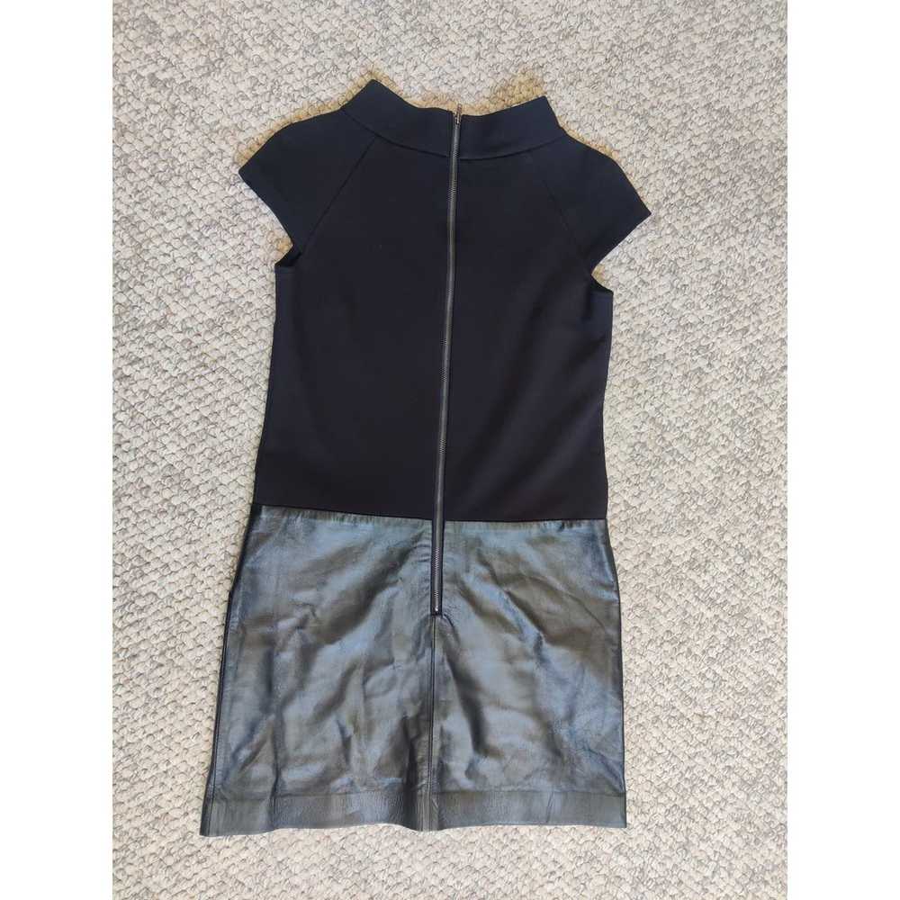 Cynthia Steffe Genuine Leather Black Mini Dress S… - image 5
