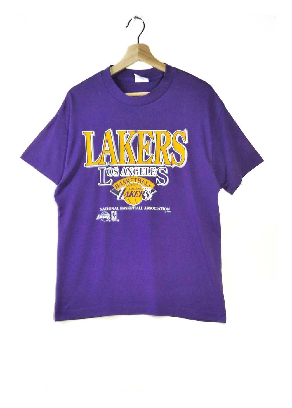 True Vintage!!1993 Lakers Los Angeles Big Logo Nb… - image 1