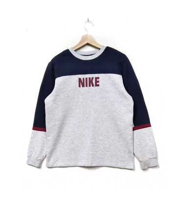 Vintage Nike Block Logo Men/Kids Longsleeve Knitw… - image 1