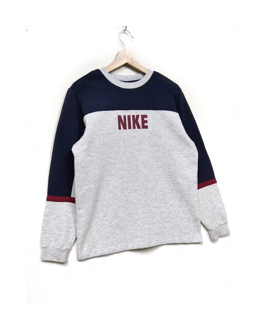 Vintage Nike Block Logo Men/Kids Longsleeve Knitw… - image 3