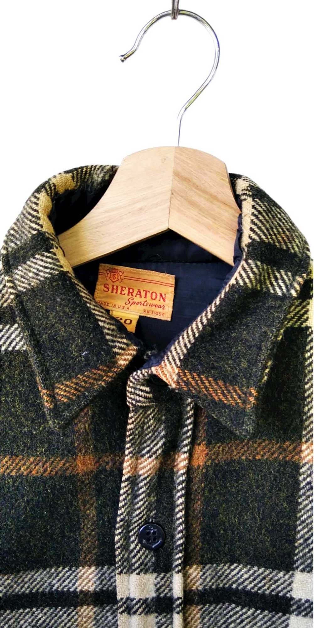 Vintage Sheraton Wool rich Flannel Chekered Style… - image 3