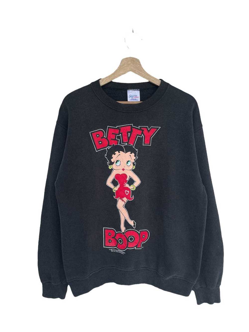 Vintage - Ver Rare Betty Boop Big Logo Crewneck S… - image 1