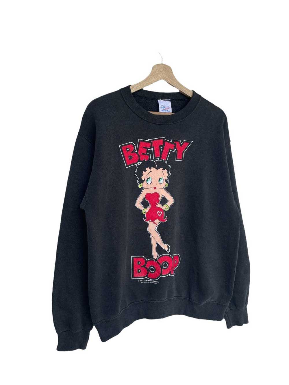 Vintage - Ver Rare Betty Boop Big Logo Crewneck S… - image 2