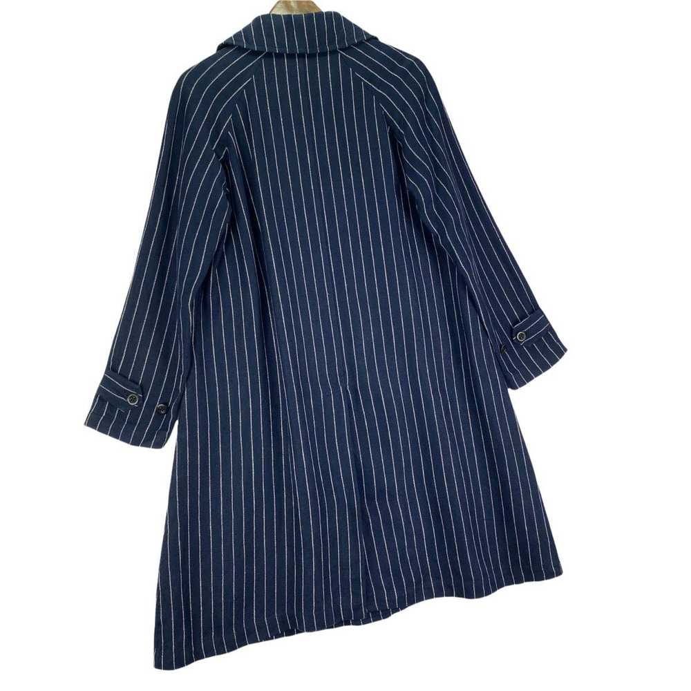 45Rpm Double Breasted Stripes Linen Long Coat Jac… - image 11