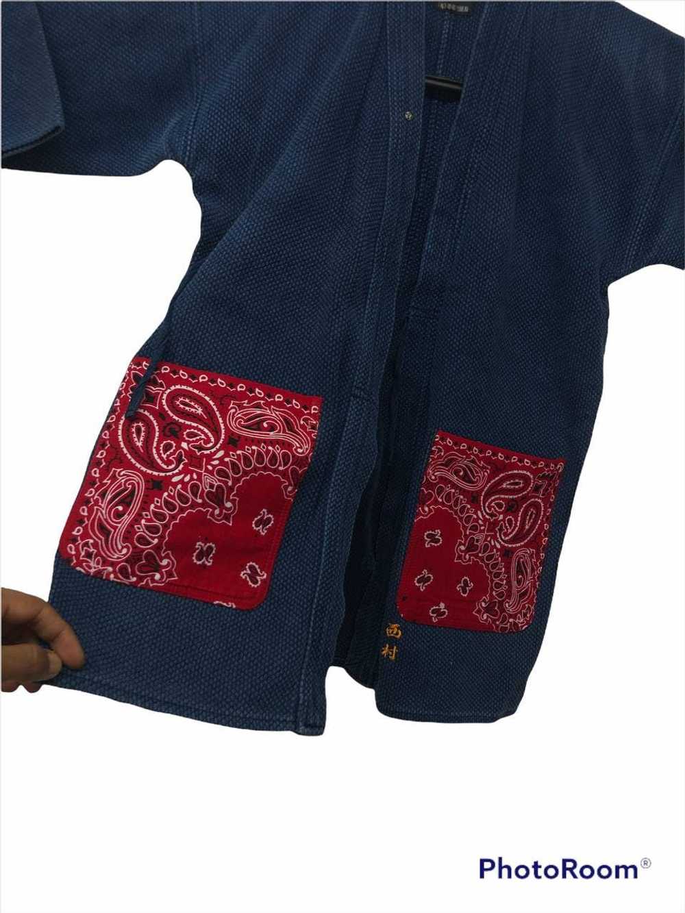 Japanese Brand - Dyed Kimono Japan Indigo Pocket … - image 5