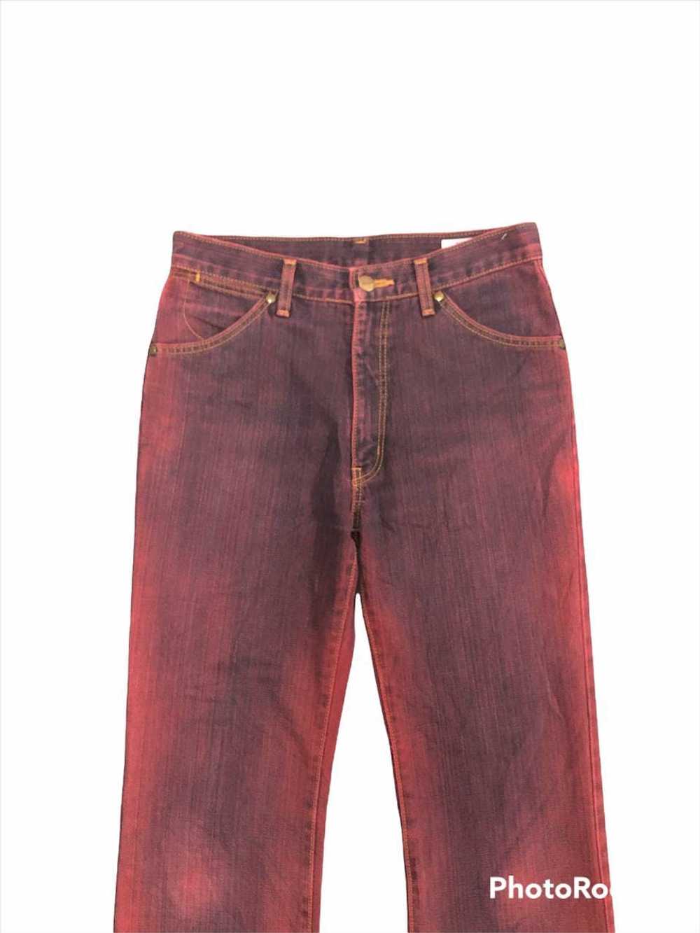 Vintage Wrangler Faded Marron Denim Pants - image 3