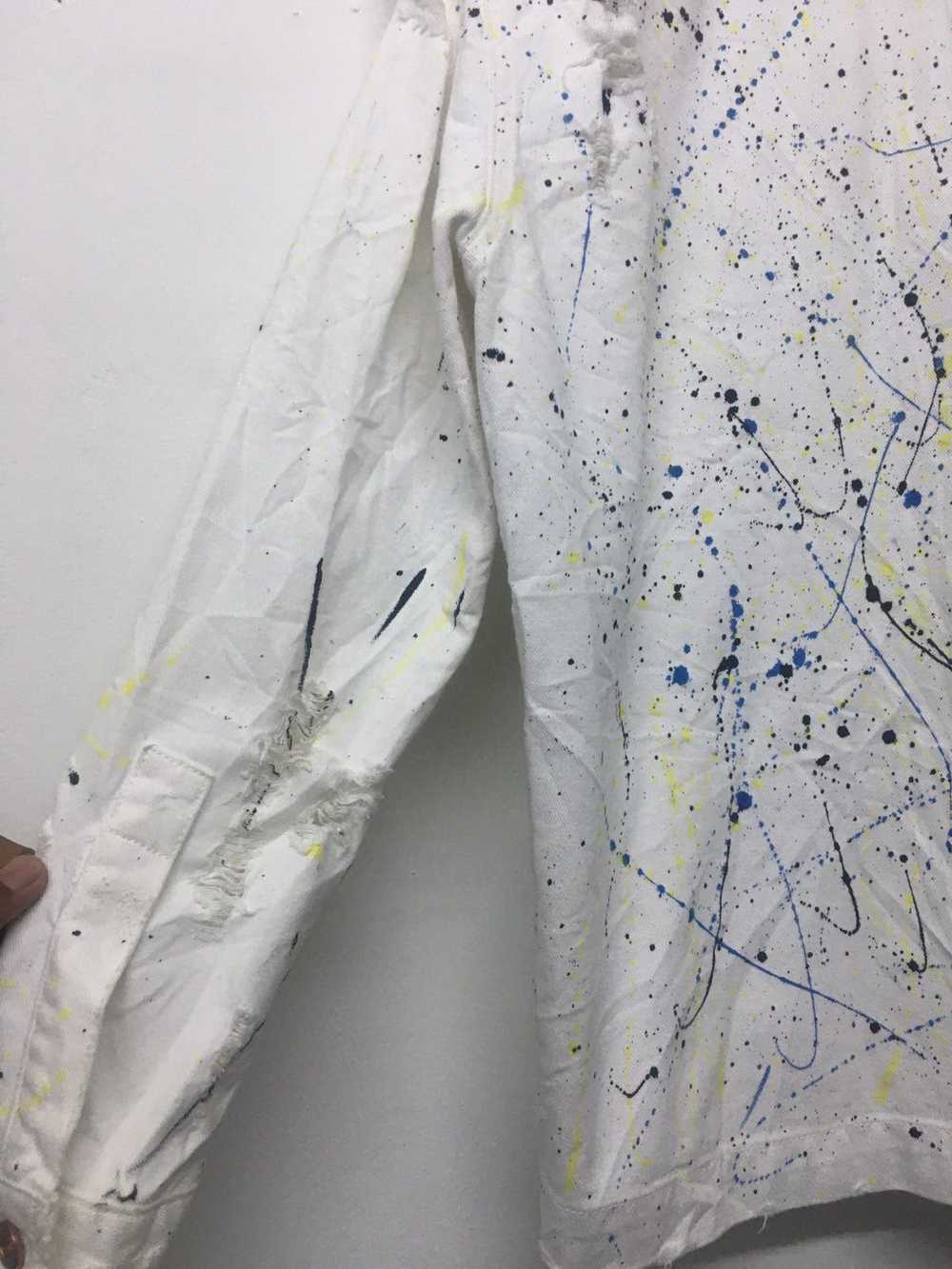 Diesel Distressed Painted Denim jacket - image 10