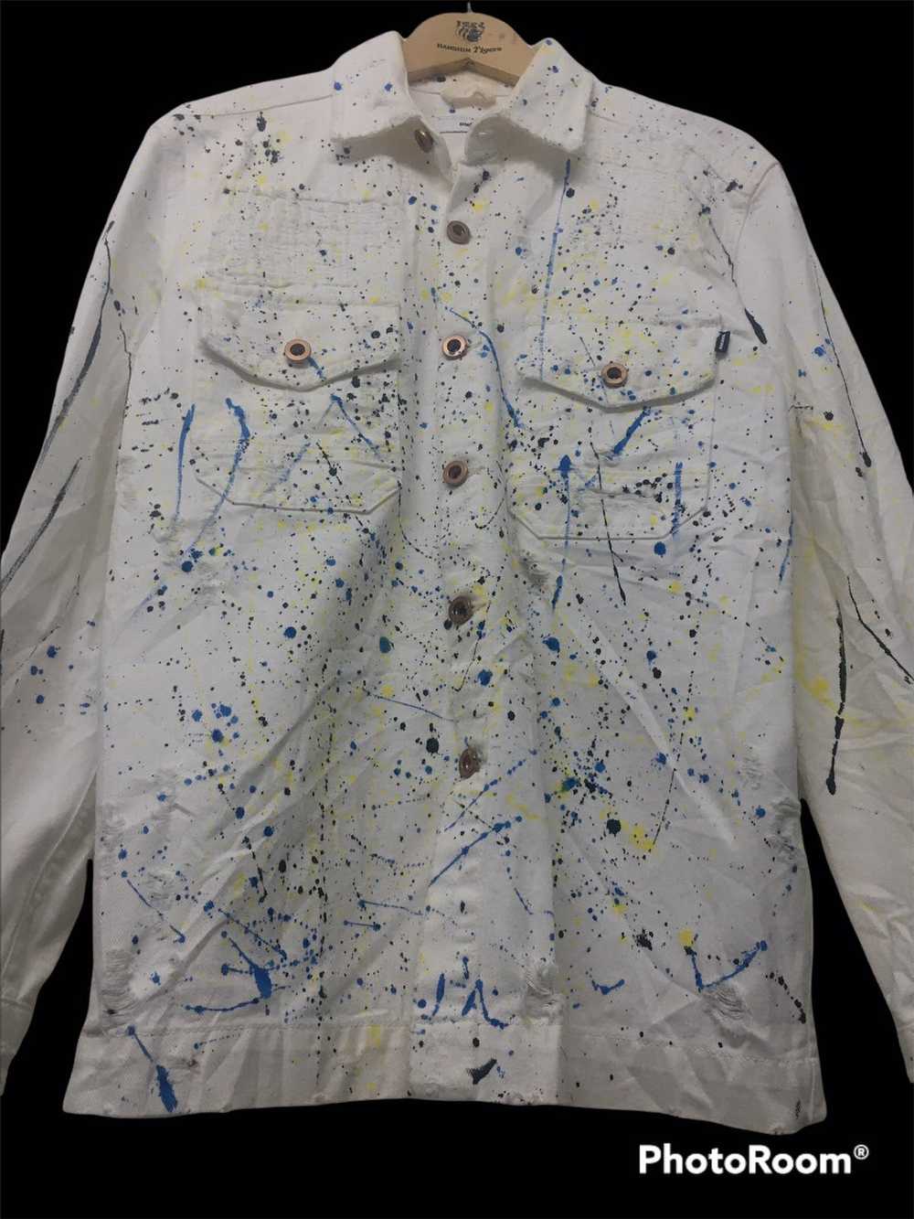 Diesel Distressed Painted Denim jacket - image 2