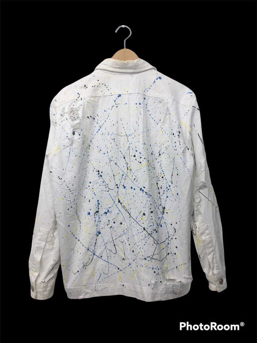 Diesel Distressed Painted Denim jacket - image 5