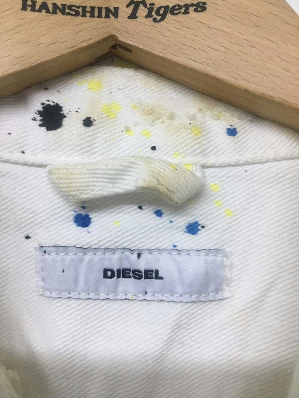 Diesel Distressed Painted Denim jacket - image 6