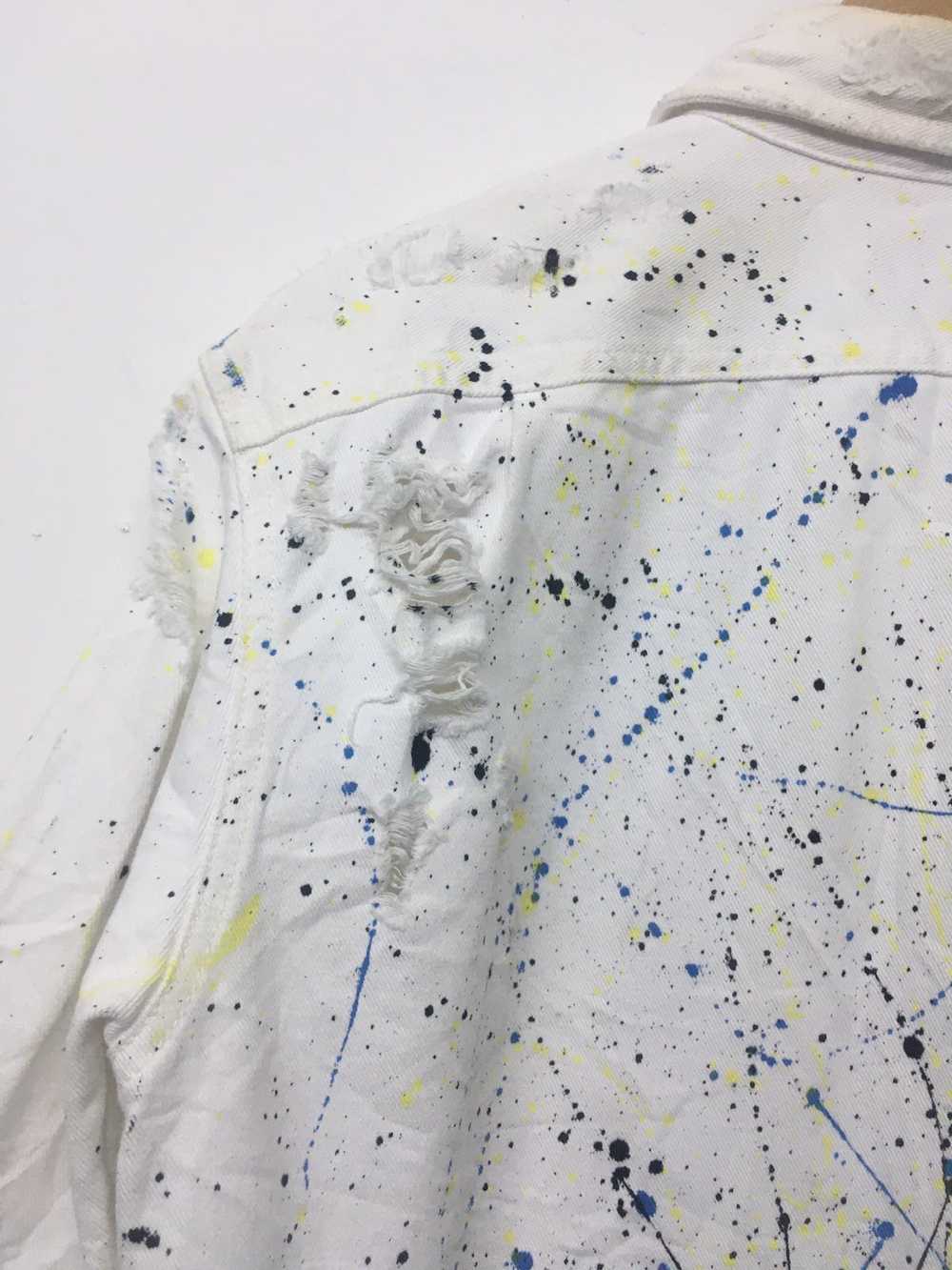 Diesel Distressed Painted Denim jacket - image 9