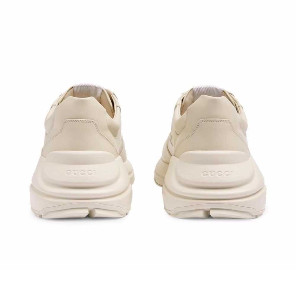 GUCCI Rhyton leather low trainers - image 4