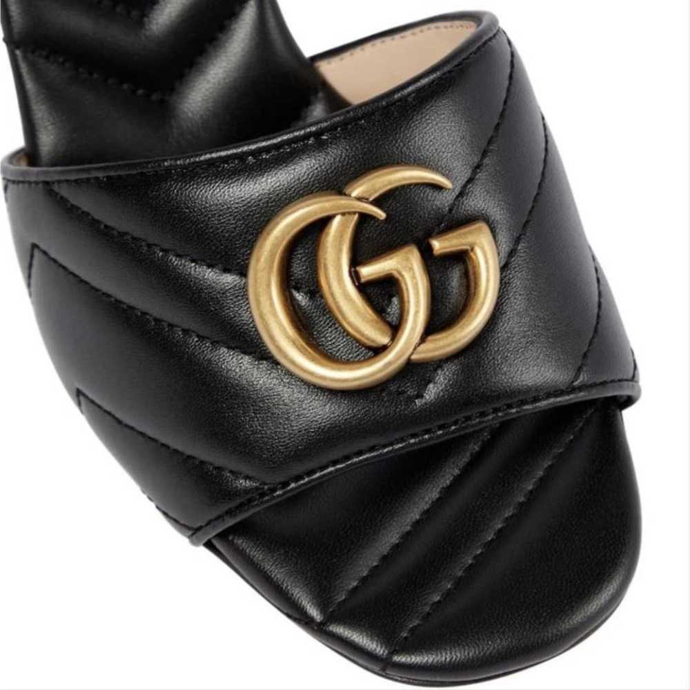 GUCCI Marmont leather heels - image 4