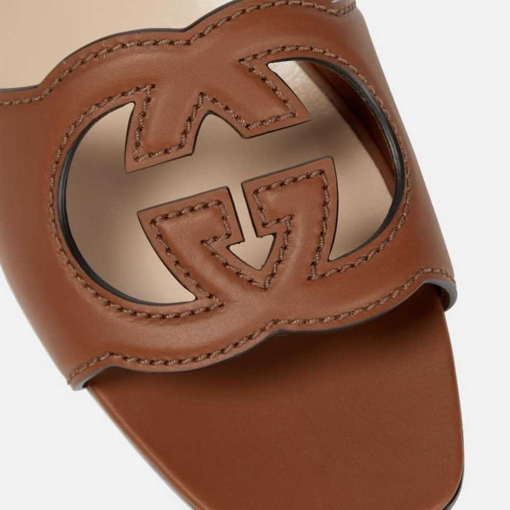 GUCCI Leather sandal - image 4