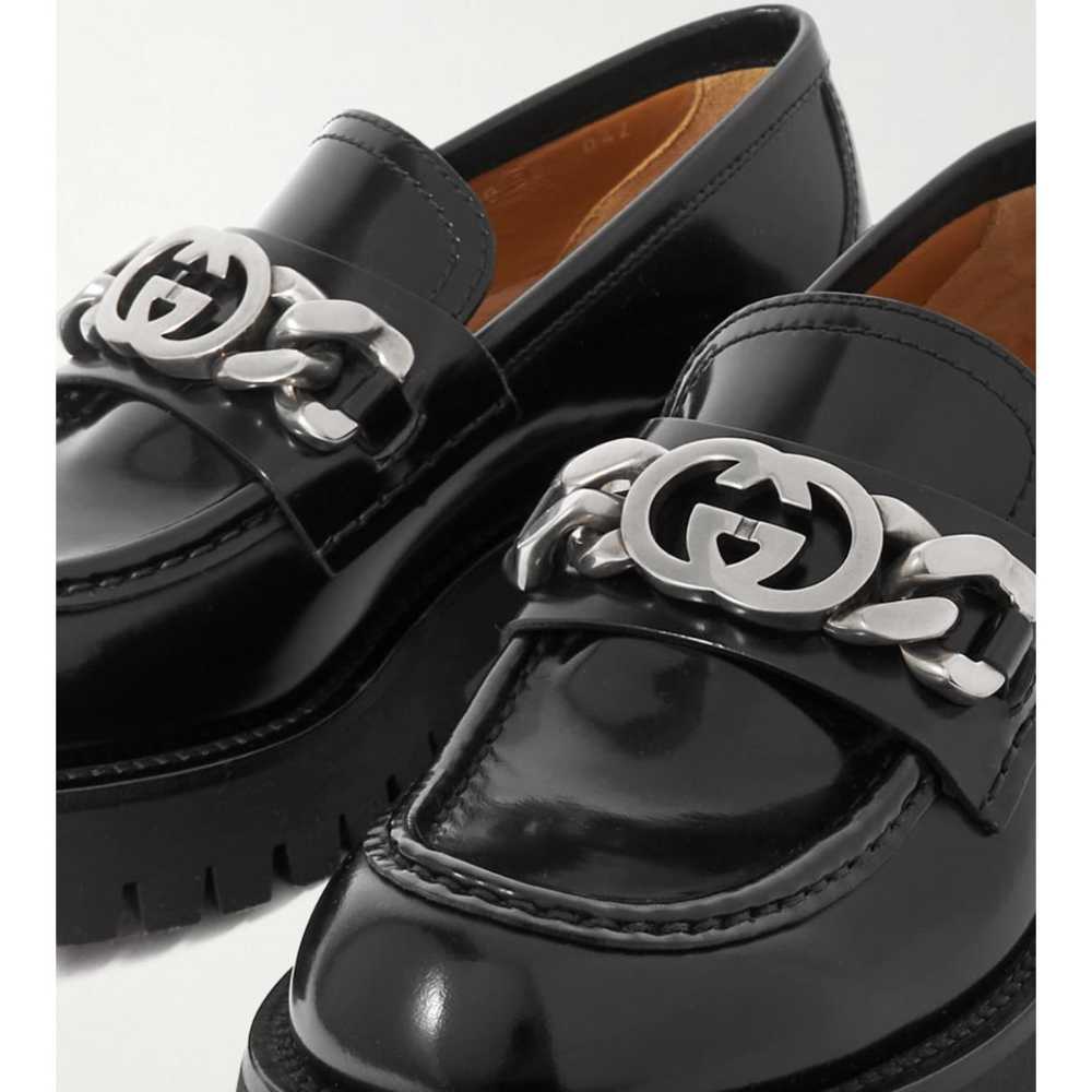 GUCCI Leather flats - image 3