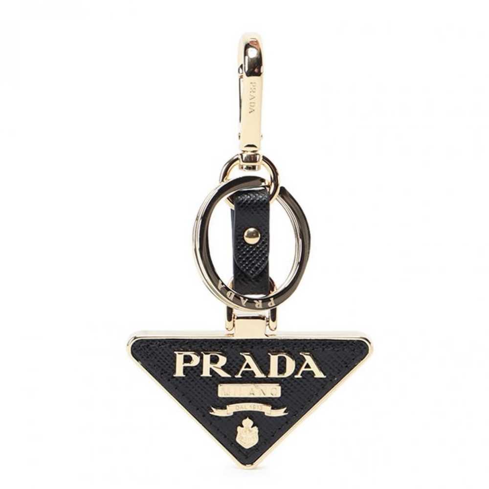 Prada Leather key ring - image 3