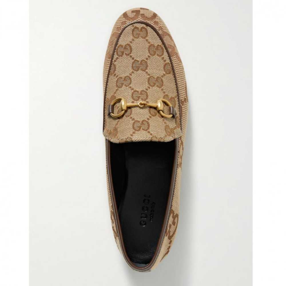 GUCCI Jordaan leather flats - image 3