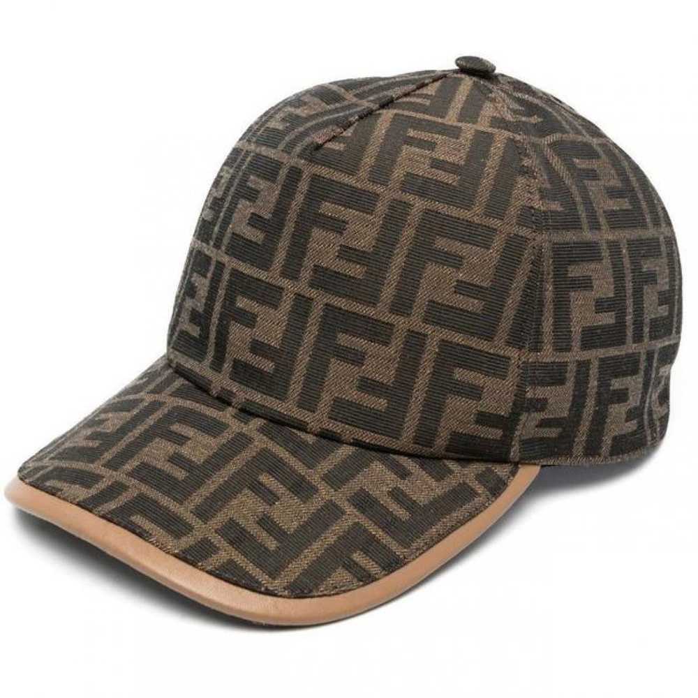 FENDI Leather beanie - image 3