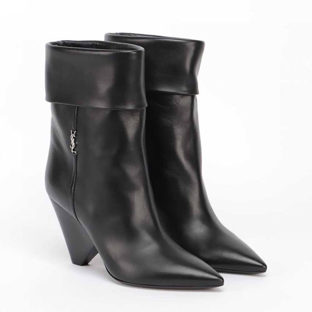 SAINT LAURENT Niki leather boots - image 2