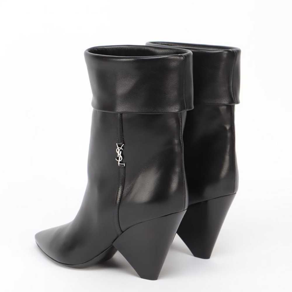 SAINT LAURENT Niki leather boots - image 3