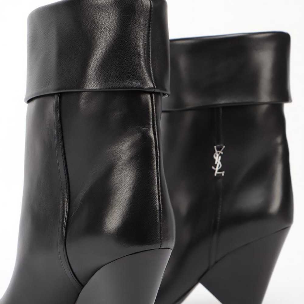 SAINT LAURENT Niki leather boots - image 4