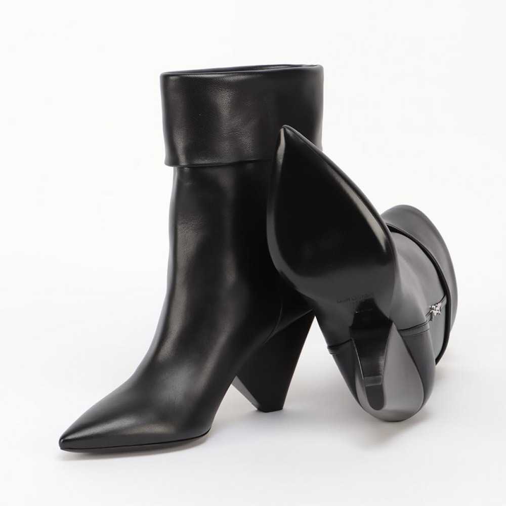 SAINT LAURENT Niki leather boots - image 5