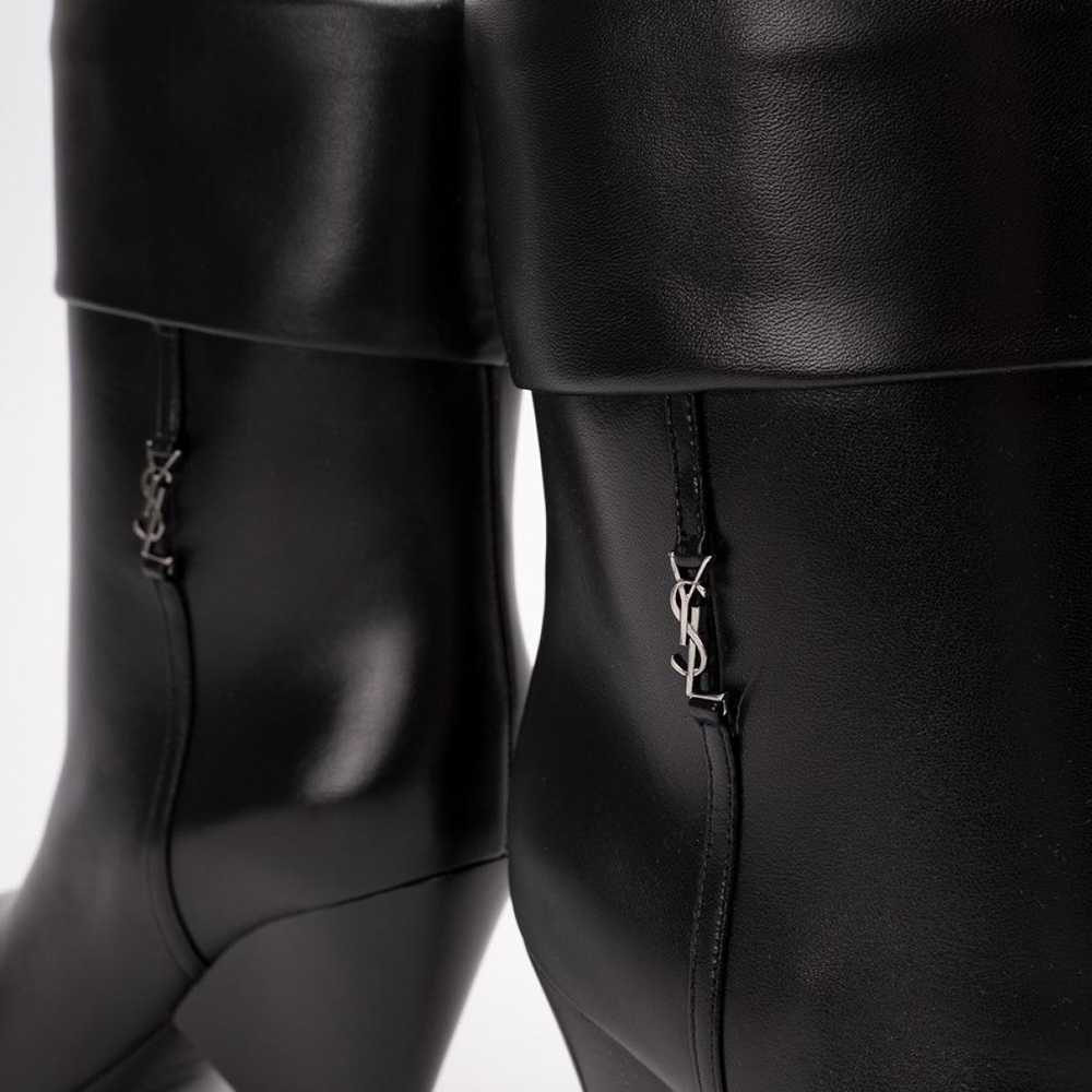 SAINT LAURENT Niki leather boots - image 6