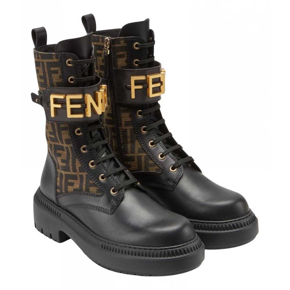 FENDI Leather biker boots - image 1