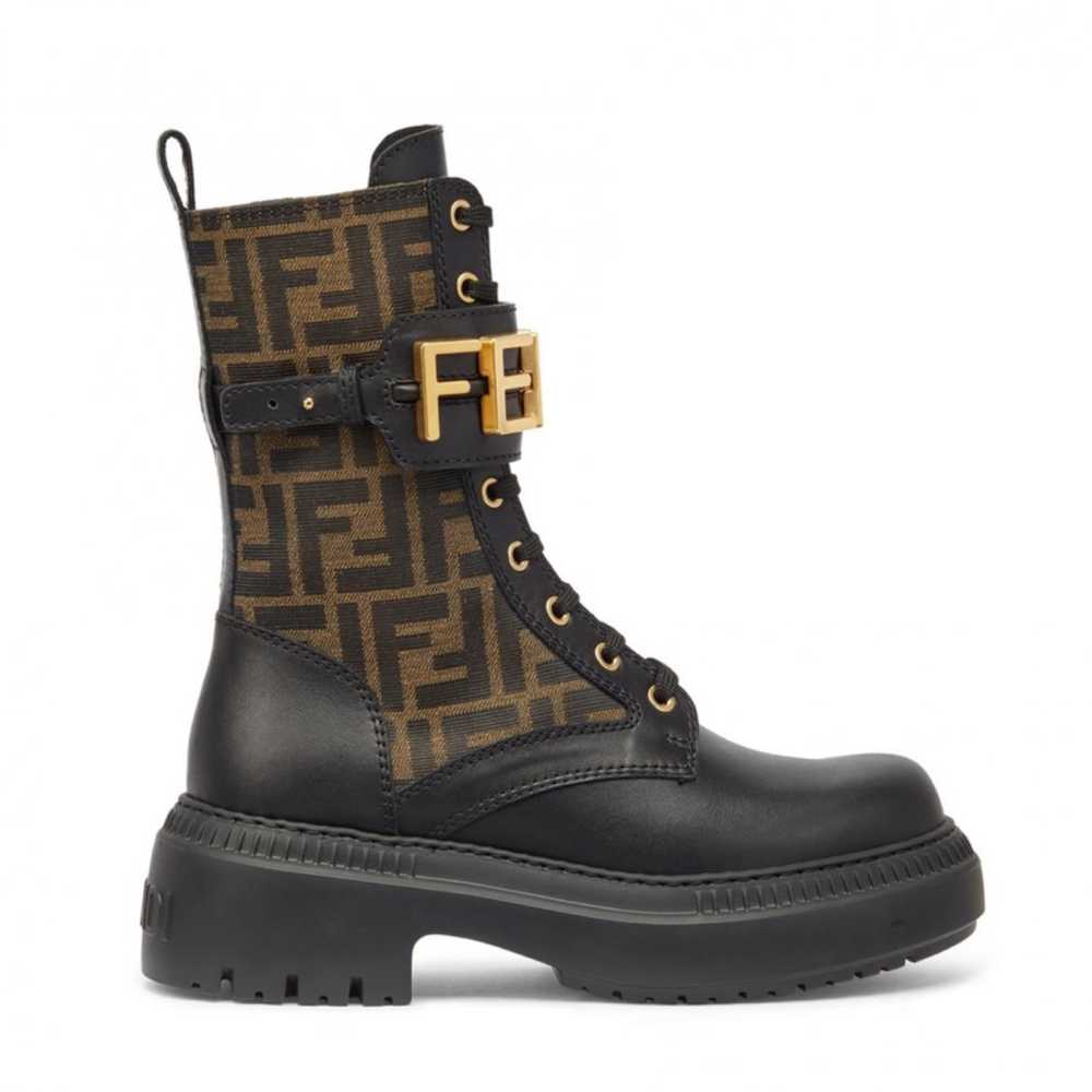 FENDI Leather biker boots - image 2