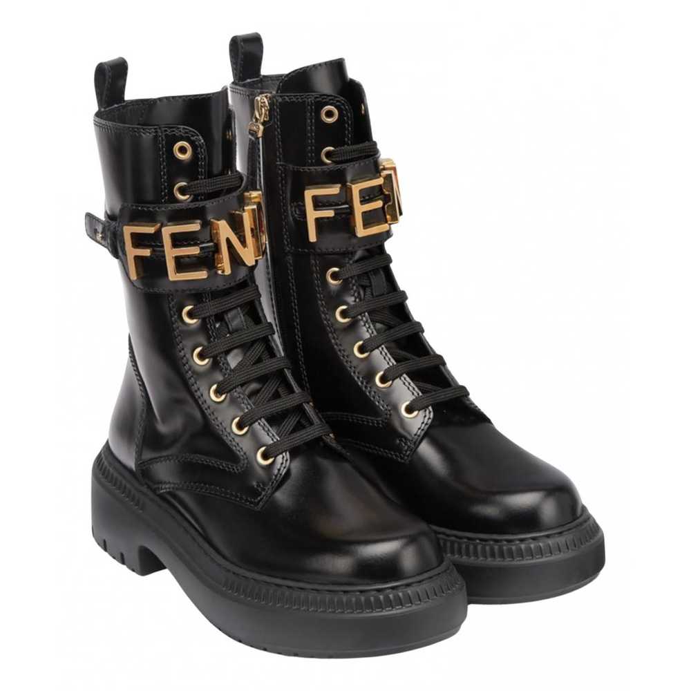 FENDI Leather biker boots - image 1