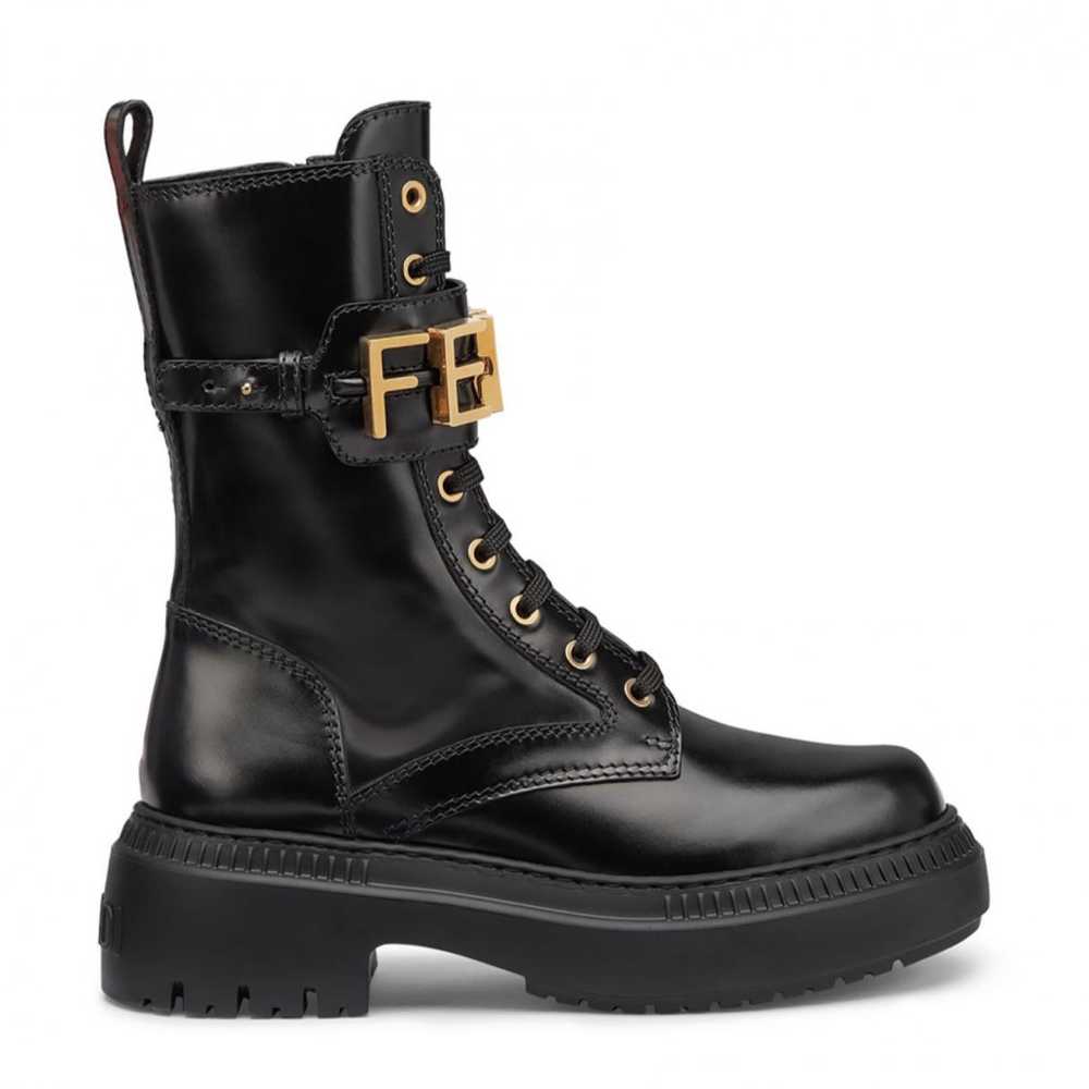 FENDI Leather biker boots - image 2